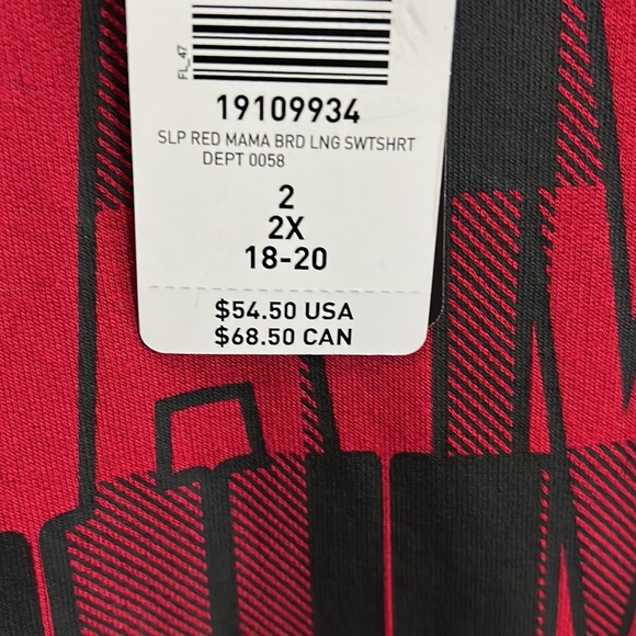 Torrid Dream Fleece Long Sleeve Sleep Tunic size 2 - Picture 3 of 4